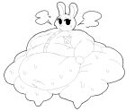  animal_crossing anthro belly big_belly bodily_fluids bottomless breath_cloud clothed clothing deep_navel fat_rolls hi_res huge_thighs hyper hyper_belly hyper_hips hyper_thighs khiropt lagomorph leporid love_handles male mammal moobs morbidly_obese morbidly_obese_anthro morbidly_obese_male navel nintendo obese obese_anthro obese_male overweight overweight_anthro overweight_male rabbit sasha_(animal_crossing) solo sweat thick_arms thick_thighs tight_clothing topwear topwear_only 