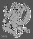  absurd_res anal animal_ears anthro anus big_butt big_hair bodily_fluids butt cellphone cuckold dragon eyewear facesitting feet genitals girly glasses greyscale hair head_tuft hi_res holding_object holding_phone horn humanoid_pointy_ears interspecies kneeling long_hair male male/male monochrome muscular musk muzzle_in_anus nude oral orgasm_face penis phone puffy_anus rimming scalie sergal sex sharp_teeth shmallow sitting_on_another size_difference smartphone smug_face smug_grin snout_fuck soles sweat sweat_on_ass sweatdrop tail tail_tuft teeth thick_tail thrax toes towel tuft yellow_body yellow_skin 