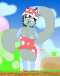  absurd_res anthro blox32 bloxy blush blush_lines clothing domestic_cat dress exposed felid feline felis female hi_res mammal red_clothing red_dress simple_background solo torn_clothing worried_look 