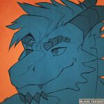  absurd_res blakixtekzer_(artist) dragon headshot_(disambiguation) hi_res icon invalid_tag smile 