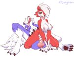  animated anthro duo female genitals hi_res kinkymer male male/female nintendo on_bottom on_top penetration penis pokemon pussy reverse_cowgirl_position sex vaginal vaginal_penetration 