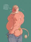  2023 anthro back_muscles belly biceps biped bottomwear bubble bulge butt clothing dialogue digital_media_(artwork) drunk drunk_bubble english_text eruprior furgonomic_underwear furgonomics hi_res jockstrap male mammal meme mike_(eruprior) musclegut muscular muscular_anthro muscular_male open_mouth overweight overweight_anthro overweight_male pants pecs solo substance_intoxication suid suina sus_(pig) tail tail_tuft talking_to_viewer text tight_pants_(meme) tongue tuft tusks underwear wild_boar 