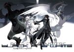  2boys black_hair coat creature male_focus multiple_boys personification pokemon pokemon_(creature) reshiram starshadowmagician sunglasses white_hair zekrom 