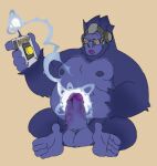  anthro ape blizzard_entertainment dark_n_swampy eyewear genitals glasses gorilla haplorhine hi_res male mammal nude nude_male overwatch penis primate solo starstruck winston_(overwatch) 