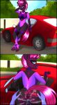  absurd_res bodily_fluids bronie butt caliluminos car cum duo equid equine female genital_fluids hasbro hi_res horn horse invalid_tag male male/female mammal my_little_pony pony racer tempest unicorn vehicle ych 