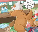  anal anal_penetration anthro anthro_penetratig_anthro biped blue_body blue_fur blush bodily_fluids cubone cum cum_in_ass cum_inside detailed_background dialogue english_text erection eyes_closed fur generation_1_pokemon generation_2_pokemon generation_4_pokemon genital_fluids genitals group hi_res male male/male nintendo orange_body penetration penile penile_penetration penis pokemon pokemon_(species) pokemon_mystery_dungeon sex speech_bubble spicykiwi text totodile trio weavile 