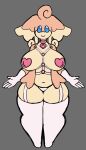  audino beady_eyes big_breasts blue_eyes breasts clothing collar featureless_feet female generation_5_pokemon glewd gloves grey_background handwear heart_pasties hi_res huge_breasts humanoid legwear lingerie looking_at_viewer navel nintendo nipple_outline panties pasties pink_body pokemon pokemon_(species) simple_background slightly_chubby smile solo stockings tan_body thick_thighs underwear white_clothing white_gloves white_handwear white_legwear white_panties white_stockings white_underwear wide_hips 