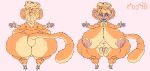  absurd_res big_breasts breasts haplorhine hi_res huge_breasts huge_thighs hyper hyper_breasts hyper_thighs intersex mammal model_sheet monkey moomis overweight primate saggy_boobs short_stack thick thick_thighs wide_hips 