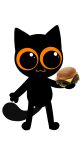  :3 ambiguous_gender axl_(gooblie_2) burger digital_media_(artwork) domestic_cat felid feline felis food gooblie_2 hi_res mammal silly simple_background solo white_background 