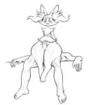  anthro arm_support between_thighs box_(hajimeyou654) braixen dangling_legs duo enjoyment faceless_character faceless_male female generation_6_pokemon genitals happy happy_sex hi_res human inner_ear_fluff interspecies line_art looking_at_genitalia looking_at_penis lying male male/female mammal nintendo on_back on_lap penis pokemon pokemon_(species) pokephilia sex simple_background sitting_on_another sitting_on_lap thick_thighs thigh_sex throbbing tuft wide_hips 