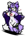  alpha_channel anthro blep breasts clothing coat dipstick_tail domestic_cat felid feline felis female fur genitals green_eyes hair hi_res inner_ear_fluff long_tail looking_at_viewer mammal markings money_in_legwear nipples nude purple_body purple_fur purple_hair pussy signature simple_background solo tail tail_markings text tongue tongue_out topwear transparent_background tuft undressing url watermark white_body white_fur white_hair wub_(artist) 
