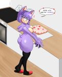  absurd_res anthro bedroom_eyes big_breasts big_butt blush breasts butt cake clothing dessert english_text eulipotyphlan fan_character female food footwear fur hair half-closed_eyes hedgehog hi_res huge_breasts huge_butt kitchen knee_highs knee_socks legwear looking_at_viewer mammal narrowed_eyes nipples nude purple_body purple_fur purple_hair red_eyes seductive sega sexy_eyes shyna_the_hedgehog smile smiling_at_viewer socks solo sonic_the_hedgehog_(series) tail text thick_thighs zettoart 