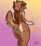  anthro big_butt butt butt_heart butt_slap canid canine canis domestic_dog hi_res male mammal prate-dragon slap solo 