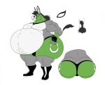  anthro asinus belly biceps big_belly big_butt boots bulge butt clothed clothing donkey eddie_(reagan700) equid equine facial_hair female fingerless_gloves footwear fur gloves grey_body grey_fur grin hair handwear hi_res horseshoe male mammal mask model_sheet mullet muscular muscular_anthro muscular_male navel no_pupils overweight overweight_anthro overweight_male pecs reagan700 simple_background smile solo sports_mask sportswear teeth topless topless_female topless_male white_background white_body white_fur wrestler wrestling_briefs wrestling_clothing wrestling_mask 