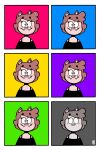  amy_(creator_ant) anthro clothed clothing creator_ant domestic_cat featureless_face felid feline felis female group hi_res mammal simple_background solo 
