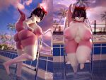  3d_(artwork) absurd_res big_breasts breasts canid canine canis coel3d digital_media_(artwork) eyewear fan_character female hi_res mammal mature_female scarlet_(coel3d) sega solo sonic_the_hedgehog_(series) sunglasses wolf 