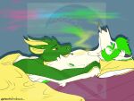  anthro drugs green_body husband_and_husband male male/male marijuana marijuana_blunt marijuana_fumes marijuana_in_hand moonshadows relaxing romantic romantic_couple smoking smoking_weed under_covers white_body 