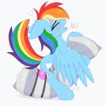  &lt;3 2023 blonde_hair blue_body blue_feathers blue_hair blush bodily_fluids butt cutie_mark dildo dildo_in_pussy dildo_insertion equid equine eyes_closed feathered_wings feathers female feral friendship_is_magic genital_fluids green_hair hair hasbro hi_res hooves mammal masturbation moan multicolored_hair my_little_pony omiart open_mouth orange_hair pegasus penetration pillow purple_hair pussy_juice rainbow_dash_(mlp) rainbow_hair red_hair sex_toy sex_toy_in_pussy sex_toy_insertion solo text vaginal vaginal_masturbation vaginal_penetration wings 