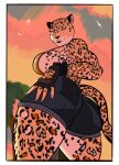  angry anthro big_breasts big_butt breasts butt camel_toe felid female hi_res leopard looking_at_viewer looking_back looking_back_at_viewer mammal orangina pantherine panthra78 solo 