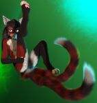  absurd_res ambiguous_gender anthro blue claws felid feline fluffy fluffy_tail fur green hi_res intersex intersex/intersex intersex/male licking male mammal nude paws red_body red_fur ryuukei ryuukei8569 solo tail tongue tongue_out white_body white_fur 