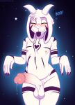  2023 5_fingers absurd_res anthro asriel_dreemurr_(god_form) balls blush bodily_fluids bovid caprine desertkaiju digital_media_(artwork) eyebrows eyes_closed fingers front_view genital_fluids genitals hi_res horn humanoid_genitalia humanoid_penis long_ears male mammal navel nipples nude penis precum solo tongue tongue_out undertale undertale_(series) 