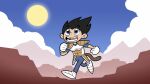  animal_humanoid armor black_hair blue_eyes bottomwear clothed clothing dragon_ball drawfee footwear fully_clothed hair hi_res humanoid jacob_andrews male mammal mammal_humanoid monkey_humanoid monkey_tail open_mouth open_smile pants primate primate_humanoid shoes smile solo tail vegeta 
