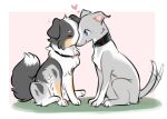  &lt;3 2023 ambiguous_gender australian_shepherd black_body black_collar black_fur canid canine canis collar digital_media_(artwork) domestic_dog duo female_(lore) feral fluffy fluffy_tail fur grey_body grey_fur heart_tag herding_dog hunting_dog ludek_(tsukune_minaga) male_(lore) mammal merle_(tsukune_minaga) orange_body orange_fur pastoral_dog pink_inner_ear quadruped sheepdog sighthound sitting sitting_on_ground tail tail_motion tailwag tsukune_minaga whippet white_body white_fur 