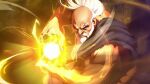  aura bald beard capcom facial_hair fireball gouken muscular muscular_male rope_belt scar scar_on_face street_fighter white_hair 