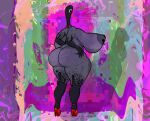  abstract_background absurd_res alternate_(species) areola bare_breasts big_breasts big_butt black_body breasts butt butt_grab butt_squish clothing curvy_figure eldritch_abomination female footwear grey_body hand_on_butt hi_res high_heels high_heels_only high_on_ice huge_breasts huge_butt humanoid mandela_catalogue mature_female monster monstrous_humanoid multicolored_body nipple_piercing nipples piercing rear_view red_heels smile solo solo_focus squish standing thick_thighs voluptuous voluptuous_female wide_hips 