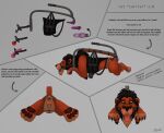  ball_gag bdsm cat_carrier chastity_cage chastity_device cock_gag collar contraption_concept disney feral gag hi_res immobilization male open_mouth pawpads ring_gag scar_(the_lion_king) shock_collar solo tellico the_lion_king 