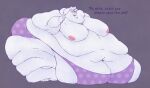  4_fingers 4_toes anthro big_breasts bovid breasts caprine clothed clothing english_text eyewear feet female fingers fur glasses goat grey_background hi_res horn mammal morbidly_obese morbidly_obese_anthro morbidly_obese_female navel nipples obese obese_anthro obese_female overweight overweight_anthro overweight_female panties pastelgeneticist pink_nipples simple_background solo text toes toriel undertale_(series) underwear white_body white_fur white_horn 