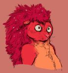  2023 anthro buckteeth dandruff female flaky_(htf) fur half-length_portrait happy_tree_friends hi_res mammal nude pardusliberty porcupine portrait quills red_body red_fur red_quills rodent solo teeth whiskers wide_eyed 