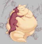  2023 ambiguous_gender artificer_(rain_world) belly belly_hug belly_squish big_belly big_tail blush blush_lines chubby_cheeks colored double_chin duo embrace fat_rolls feral gourmand_(rain_world) hand_on_stomach hug huge_tail lying morbidly_obese morbidly_obese_ambiguous morbidly_obese_feral obese obese_ambiguous obese_feral overweight overweight_ambiguous overweight_feral rain_world red_body shaded simple_background slugcat_(rain_world) soft_shading squish tail tail_squish tan_body thick_arms veiukket 
