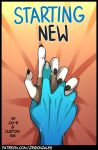  2023 absurd_res anthro blue_body blue_fur canid canine claws cover cover_art cover_page domestic_cat duo felid feline felis fox fur grey_body grey_fur hi_res jay-r jay-r_(character) male mammal page_(jay-r) patreon_link watermark white_body white_fur 