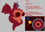  2021 anthro areola belly big_areola big_breasts big_nipples biped blue_eyes blue_hair breasts casey_(chip_at_night) character_name chest_tuft chip_at_night domestic_cat english_text felid feline felis female fur hair hi_res highlights_(coloring) huge_areola huge_breasts mammal model_sheet multicolored_hair nipples overweight overweight_anthro overweight_female paws red_areola red_ears red_hair red_nipples red_tail slightly_chubby solo tail tan_body tan_fur text thick_thighs tuft two_tone_hair wide_hips 