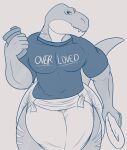  absurd_res anthro big_diaper clean_diaper diaper dinosaur extremius_amphibious hi_res holding_diaper looking_at_viewer male muscular protein_shake reptile scalie solo theropod touching_diaper tyrannosaurid tyrannosaurus tyrannosaurus_rex 