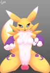  absurd_res anthro bandai_namco digimon digimon_(species) duo female feral first_person_view hi_res knowdwagon male male/female renamon 