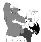  absurd_res anthro bat blush breasts duo female hi_res human interspecies male male/female mammal rouge_the_bat sega side_boob sonic_the_hedgehog_(series) tenshigarden wings 