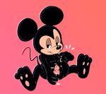  absurd_res anthro bodily_fluids cum cum_on_face cum_on_penis disney ejaculation erection excessive_cum excessive_genital_fluids feet genital_fluids genitals gesture hi_res holding_penis kinxybunny looking_at_viewer male mammal mickey_mouse mouse murid murine narrowed_eyes pawpads penis pointing pointing_at_penis presenting presenting_penis rodent seductive simple_background smile smirk solo suggestive suggestive_gesture 