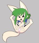  &gt;:) &gt;:3 3_toes 4_fingers absurd_res anthro barefoot big_ears black_eyes black_nose blep bottomwear camel_toe canid canine clothed clothing countershade_feet countershading crossed_arms eyebrows feet female fennec fingers fox fur gesture green_hair grey_background hair hi_res hindpaw ily_sign kabula_(artist) legs_up looking_at_viewer mammal medium_hair narrowed_eyes panties pantsless pantsless_anthro pantsless_female pattern_bottomwear pattern_clothing pattern_panties pattern_underwear pawpads paws pink_clothing pink_panties pink_pawpads pink_underwear pose shirt simple_background sitting smile smiling_at_viewer soles solo spots spotted_bottomwear spotted_clothing spotted_panties spotted_underwear spread_legs spreading t-shirt tail tan_body tan_fur toes tongue tongue_out topwear underwear 