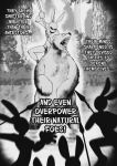  ambiguous_gender anthro bear black_and_white comic comic_panel english_text feral fight fighting_pose group hi_res hunting lagomorph leporid mammal melee_weapon monochrome open_mouth peculiart polearm pose predator/prey rabbit roaring spear teeth text weapon 
