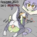  2023 5_toes amphibian anthro anthro_on_anthro anthro_penetrated anthro_penetrating anthro_penetrating_anthro anus butt duo eyebrows feet female female_on_bottom female_penetrated fish frog from_front_position genitals green_tail grey_arms grey_ears grey_legs grey_tail hair male male/female male_on_top male_penetrating male_penetrating_female marine markings mating_press nude on_bottom on_top penetration penile penile_penetration penis penis_in_pussy sex shark shouk soles striped_arms striped_legs striped_markings striped_tail stripes tail tail_markings thrusting toes vaginal vaginal_penetration white_butt 