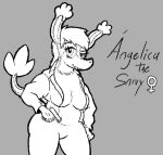  angelica_(dtbs63) anthro clothing dtbs63 female female/female generation_5_pokemon gun hair handgun looking_at_viewer nintendo pokemon pokemon_(species) ranged_weapon servine sketch snivy solo thick_thighs tight_clothing weapon 