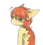  anthro bodily_fluids crying dragon ears_back fur furred_dragon glistening glistening_eyes hair kutto kuttoyaki looking_at_viewer male mouth_closed nude orange_body orange_eyes orange_fur orange_hair pivoted_ears sad simple_background solo tears white_background yellow_body yellow_ears yellow_fur 