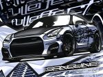  car english_commentary highres motor_vehicle nissan nissan_gt-r no_humans original shadow spoiler_(automobile) sports_car toonzoku vehicle_focus 