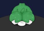  absurd_res ambiguous_gender amphibian anthro bodily_fluids duo facesitting frog hi_res nikolas_607 obese obese_anthro overweight overweight_anthro simple_background sitting_on_another size_difference sweat 