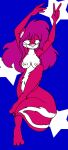  breasts cosmic_background female fur mammal mephitid nipples pink_body pink_fur skunk starry_background tabbiewolf 