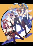  animal_ears blonde_hair blue_eyes blush breasts brown_eyes brown_hair cleavage crossover fishnet_pantyhose fishnets flat_chest hair_between_eyes highres hiiragi_yuzu izayoi_aki large_breasts long_hair looking_at_viewer mazaki_anzu mibry_(phrysm) multicolored_hair multiple_crossover nipples pantyhose playboy_bunny rabbit_ears short_hair small_breasts smile tenjouin_asuka thighhighs two-tone_hair yu-gi-oh! yu-gi-oh!_5d&#039;s yu-gi-oh!_arc-v yu-gi-oh!_duel_monsters yu-gi-oh!_gx yu-gi-oh!_vrains zaizen_aoi 