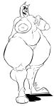  absurd_res actioncoaster anthro areola big_breasts boss_monster bovid breasts caprine female genitals goat half-closed_eyes hi_res horn huge_breasts huge_hips huge_thighs mammal monochrome narrowed_eyes nipples nude open_mouth pussy solo thick_thighs toriel undertale undertale_(series) wide_hips 