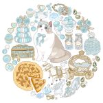  animal_focus blue_bow blue_bowtie blue_flower blue_gemstone blue_rose blue_theme bow bowl bowtie box bracelet bracelet_removed cake candy candy_jar carriage cat circle_formation cookie cupcake doll flower food food_focus gem glass_bowl grey_cat hairband heart-shaped_cookie heart-shaped_food jar jewelry jewelry_box lolita_hairband looking_at_viewer macaron meringue no_humans original pearl_(gemstone) pie pie_slice ribbon ring ring_removed rose seashell shell simple_background slothm22 striped striped_ribbon tiered_tray unworn_jewelry white_background white_cat white_ribbon 